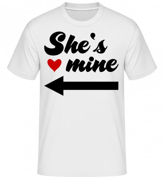 She Is Mine -  Shirtinator Men's T-Shirt - White - Vorn