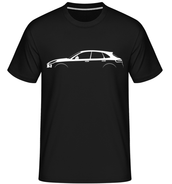 'Porsche Macan S 95B' Silhouette -  Shirtinator Men's T-Shirt - Black - Front