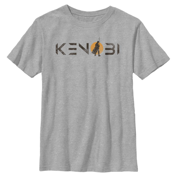 Star Wars - Obi-Wan Kenobi - Obi-Wan Kenobi Kenobi Single Sun Logo - Kids T-Shirt - Heather grey - Front
