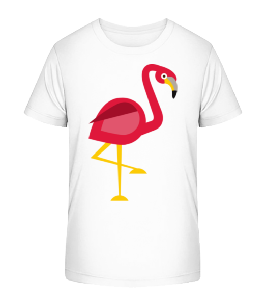 Flamingo Comic - Kid's Bio T-Shirt Stanley Stella - White - Front