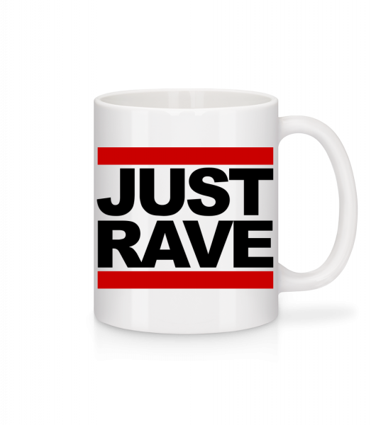 Just Rave Logo - Mug - White - Vorn