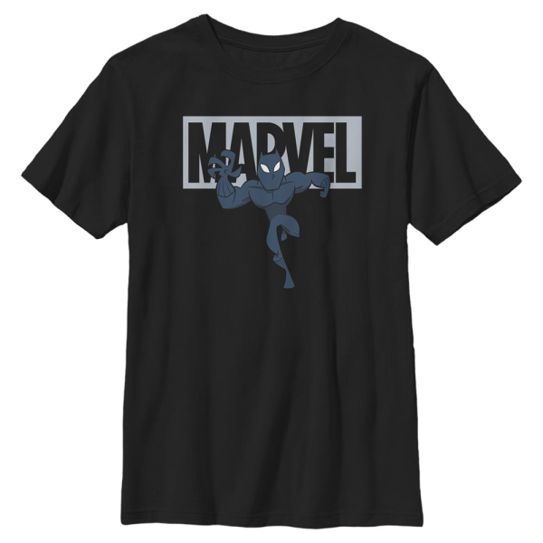 Marvel - Avengers - Black Panther Brick Panther - Kids T-Shirt - Black - Front