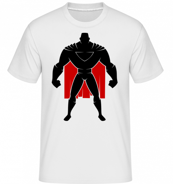 Superman Silhouette Cape -  Shirtinator Men's T-Shirt - White - Vorn