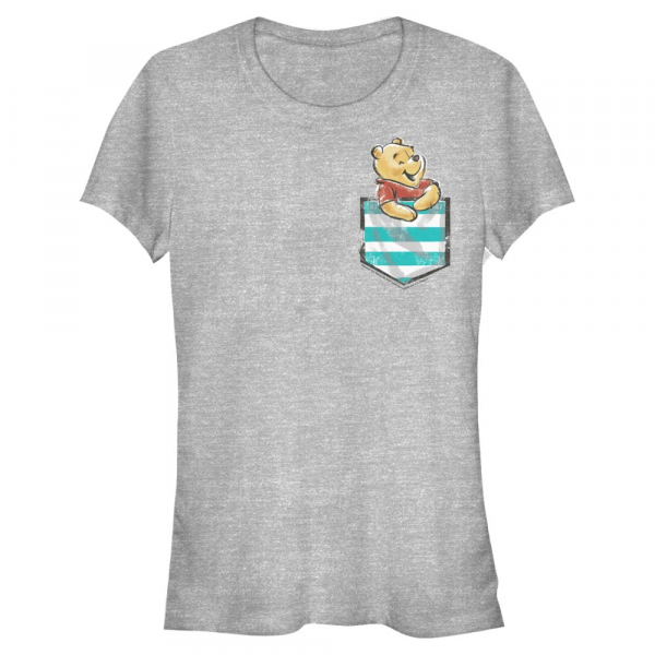 Disney Classics - Winnie the Pooh - Medvídek Pú Pocket Winnie - Women's T-Shirt - Heather grey - Front