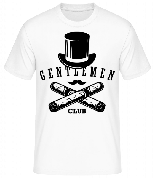 Gentlemen Club - Men's Basic T-Shirt - White - Vorn