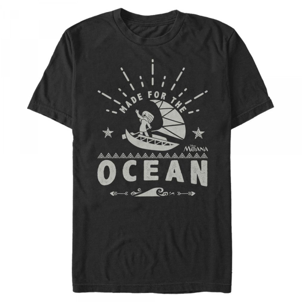 Pixar - Moana - Skupina Made For The Ocean - Men's T-Shirt - Black - Front