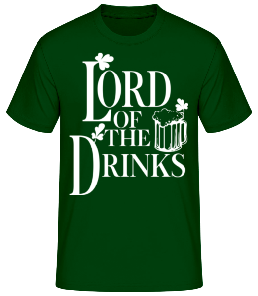 Lord Of The Drinks - Men's Basic T-Shirt - Bottle green - Front