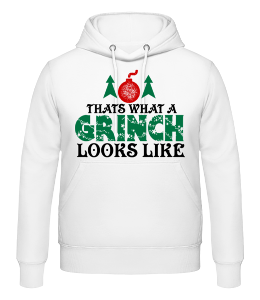 What A Grinch Looks Like - Men's Hoodie - White - Front