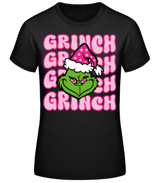 Grinch Grinch Grinch - Women's Basic T-Shirt - Black - Front