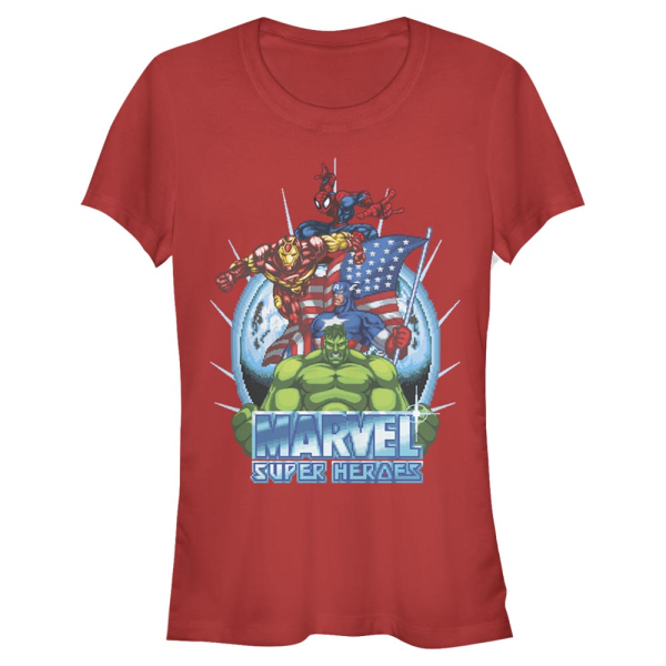Marvel - Avengers - Avengers Super Heroes Game - Women's T-Shirt - Red - Front