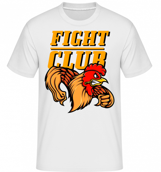 Fight Club Rooster -  Shirtinator Men's T-Shirt - White - Vorn