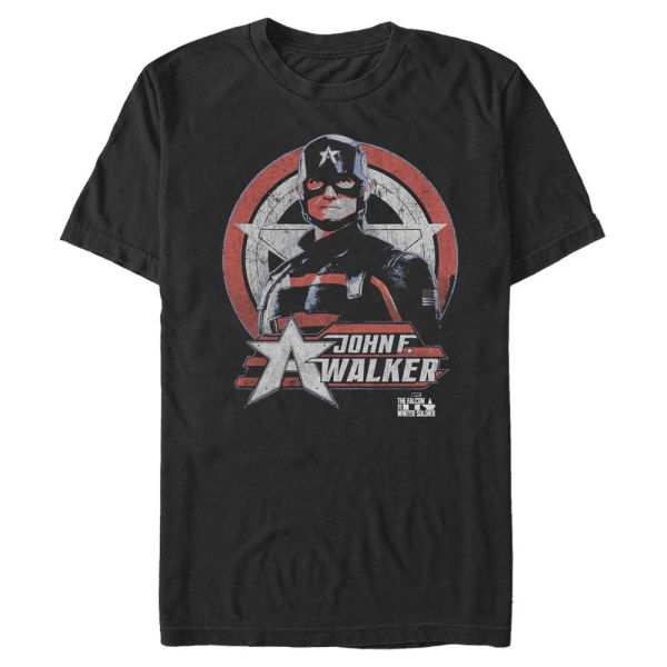 Marvel - The Falcon and the Winter Soldier - John F. Walker Walker Cptn Ranger - Men's T-Shirt - Black - Front