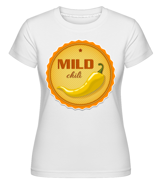Mild Chili Sign -  Shirtinator Women's T-Shirt - White - Front