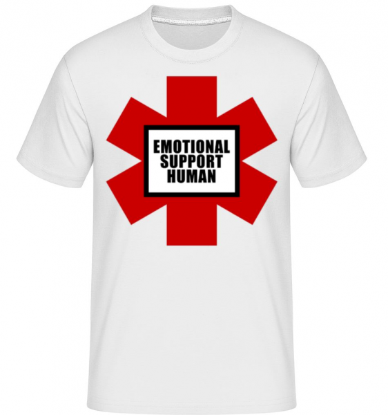 Emotional Support Human -  Shirtinator Men's T-Shirt - White - Front