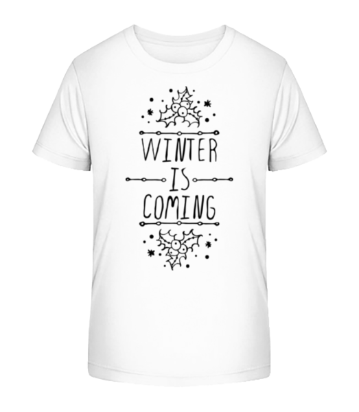 Winter Is Coming - Kid's Bio T-Shirt Stanley Stella - White - Front