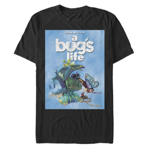Pixar - A Bug's Life - Group Shot Bug's Life Poster - Men's T-Shirt - Black - Front