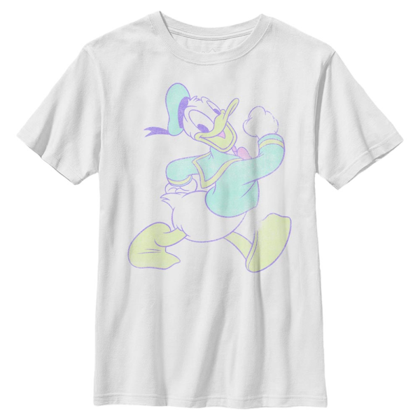Disney Classics - Mickey Mouse - Donald Duck Neon Donald - Kids T-Shirt - White - Front