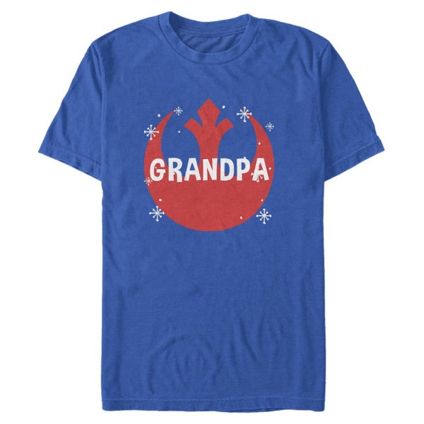 Star Wars - Rebel Overlay Grandpa - Christmas - Men's T-Shirt - Royal blue - Front