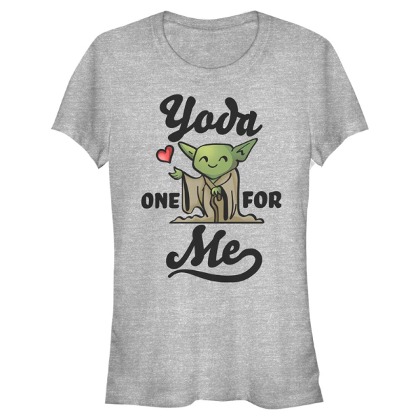 Star Wars - Yoda For - Women's T-Shirt - Heather grey - Front