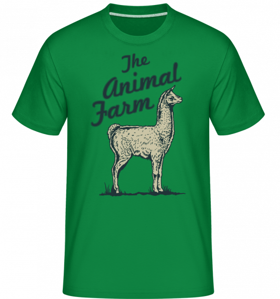 Llama The Animal Farm -  Shirtinator Men's T-Shirt - Kelly green - Vorn