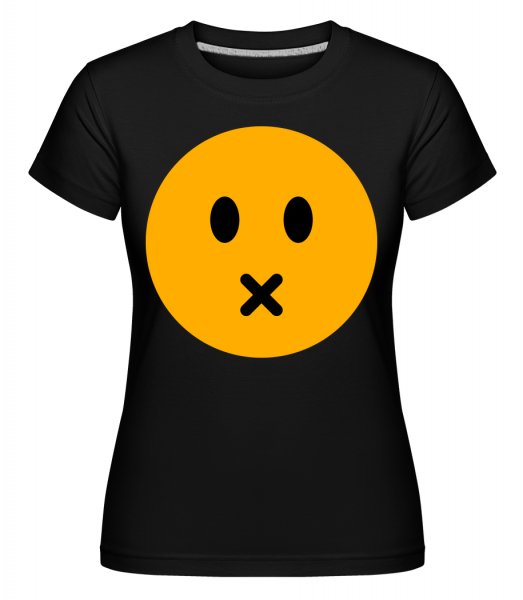 Silent Smiley -  Shirtinator Women's T-Shirt - Black - Vorn