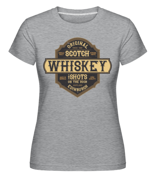 Original Scotch Whiskey -  Shirtinator Women's T-Shirt - Heather grey - Front