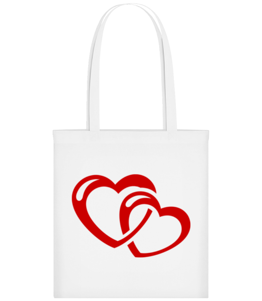 Hearts Icon Red - Tote Bag - White - Front