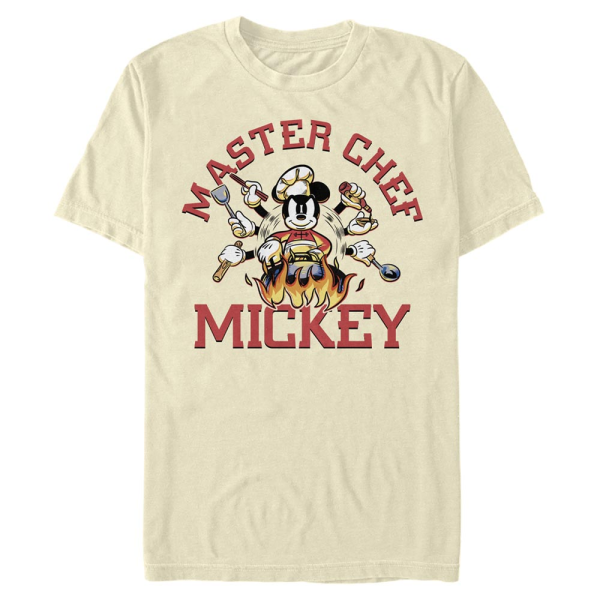 Disney Classics - Mickey Mouse - Mickey Mouse Master Chef - Men's T-Shirt - Cream - Front