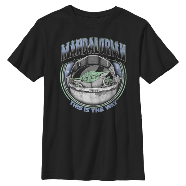 Star Wars - The Mandalorian - The Child Vint Magic - Kids T-Shirt - Black - Front