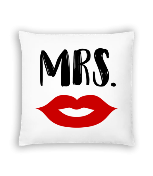 Mrs. - Cushion - White - Front