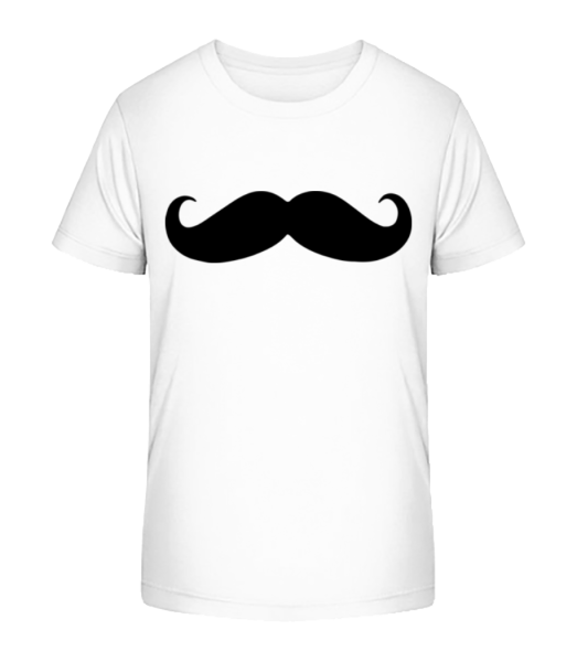 Mustache - Kid's Bio T-Shirt Stanley Stella - White - Front