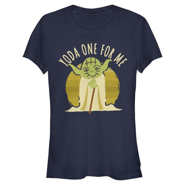 Star Wars - Yoda One For Me - Women's T-Shirt - Navy - Front