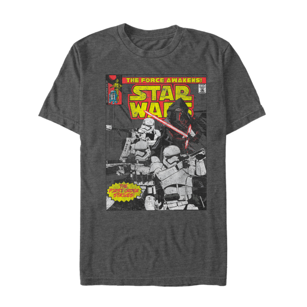 Star Wars - Episode 7 - Skupina First Issue - Men's T-Shirt - Heather anthracite - Front