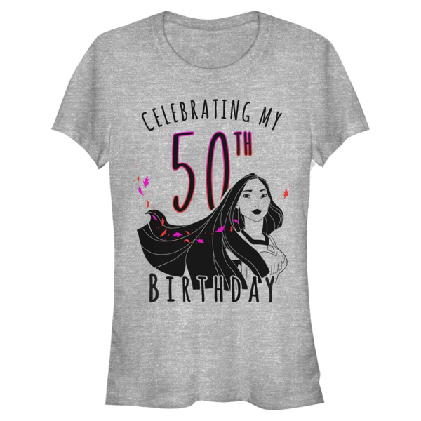 Disney - Pocahontas - Pocahontas Poca Birthday 50 - Women's T-Shirt - Heather grey - Front
