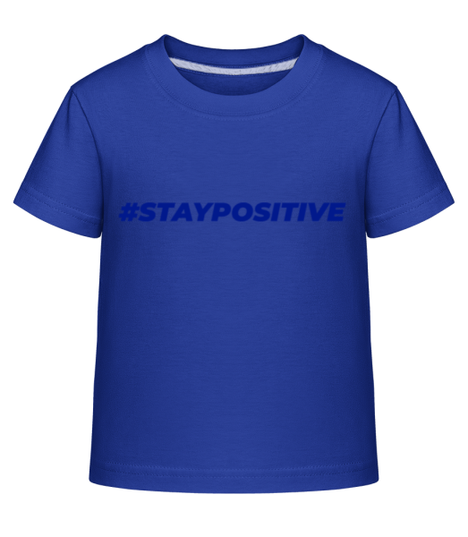 Staypositive - Kid's Shirtinator T-Shirt - Royal blue - Front