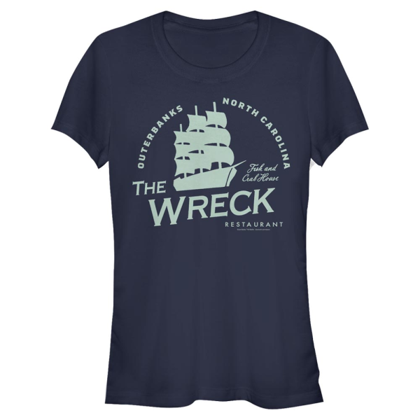 Netflix - Outer Banks - Logo Wreck Restaurant - Women's T-Shirt - Navy - Front