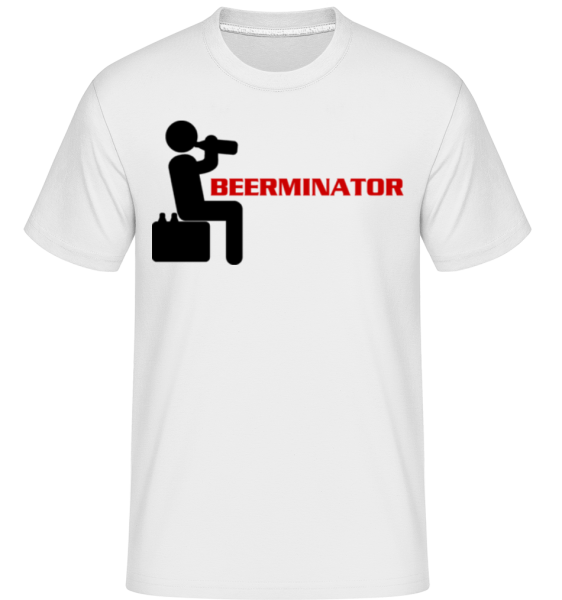 Beerminator -  Shirtinator Men's T-Shirt - White - Front