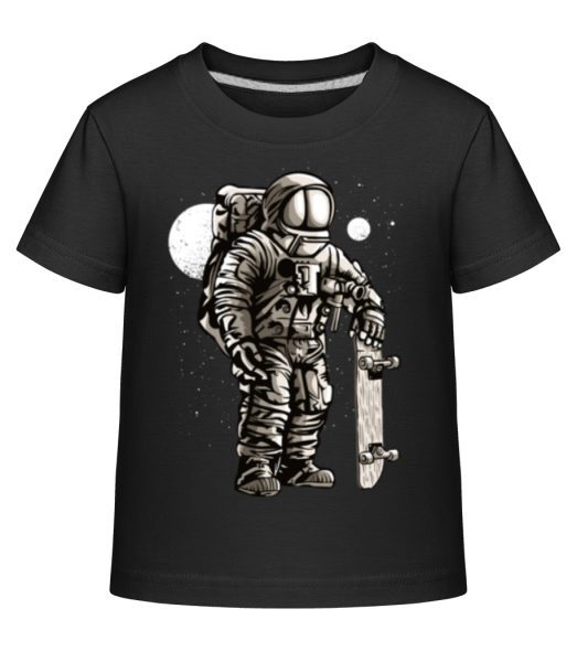 Astronaut Skater - Kid's Shirtinator T-Shirt - Black - Front