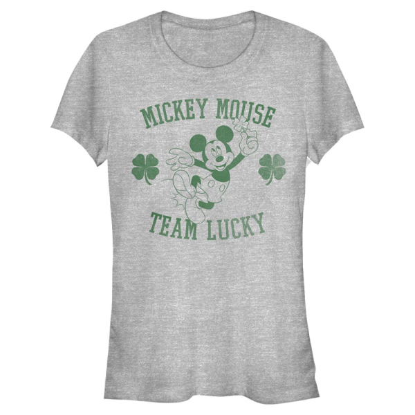 Disney Classics - Mickey Mouse - Mickey & přátelé Team Lucky - Women's T-Shirt - Heather grey - Front