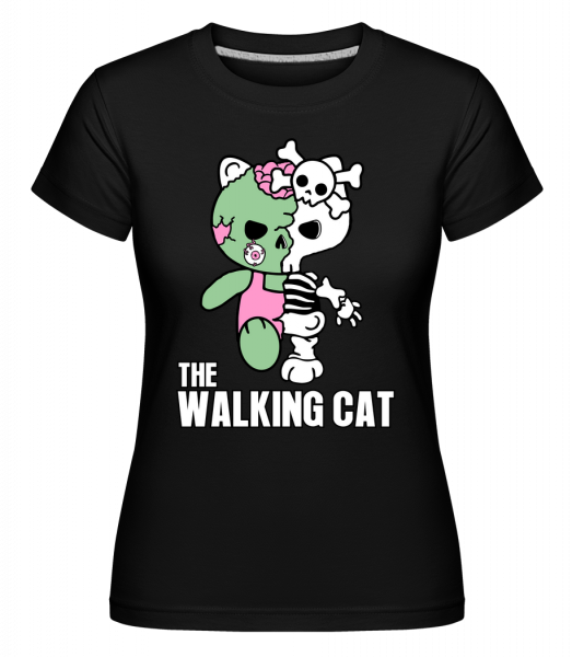 The Walking Cat -  Shirtinator Women's T-Shirt - Black - Vorn