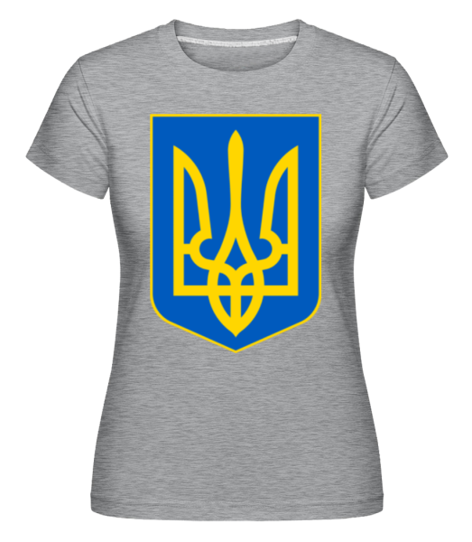 Ukraine Symbol -  Shirtinator Women's T-Shirt - Heather grey - Front