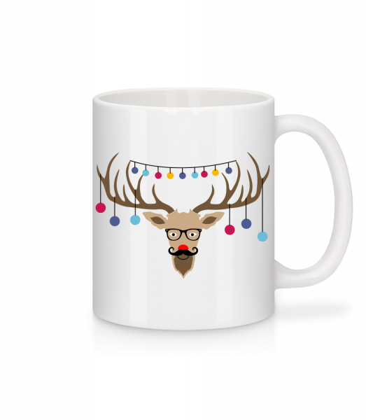 Christmas Reindeer - Mug - White - Vorn