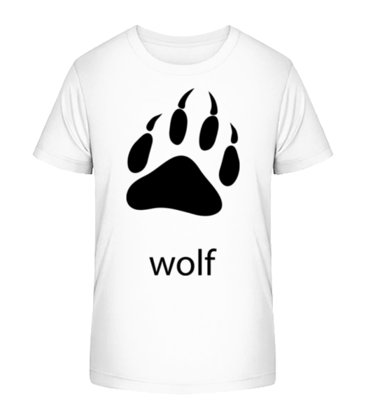Wolf Paw - Kid's Bio T-Shirt Stanley Stella - White - Front