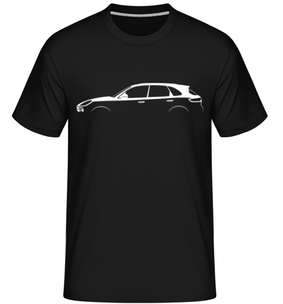 'Porsche Cayenne S 9YA' Silhouette -  Shirtinator Men's T-Shirt - Black - Front