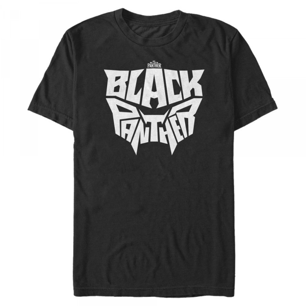 Marvel - Black Panther - Black Panther Letter Face - Men's T-Shirt - Black - Front
