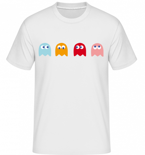Computer Game Monster -  Shirtinator Men's T-Shirt - White - Vorn
