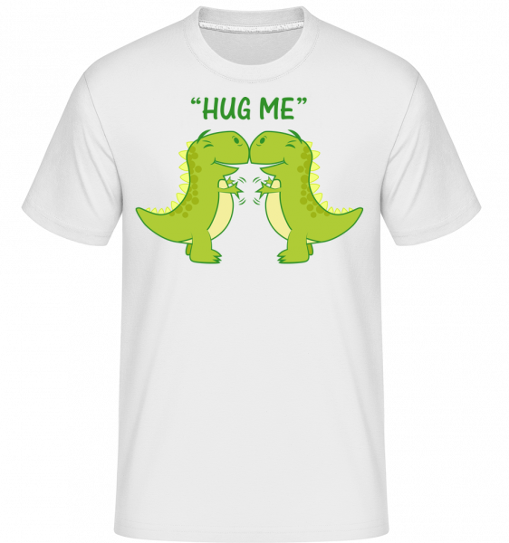 Hug Me Dinosaurs -  Shirtinator Men's T-Shirt - White - Vorn