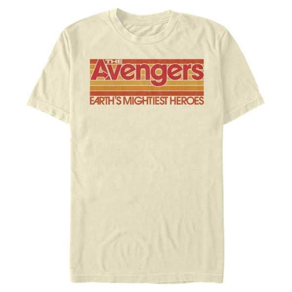 Marvel - Avengers - Logo Happy First Day Of School - Men's T-Shirt - Cream - Front