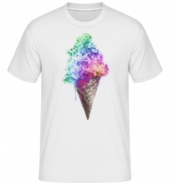 Rainbow Ice Cream -  Shirtinator Men's T-Shirt - White - Vorn