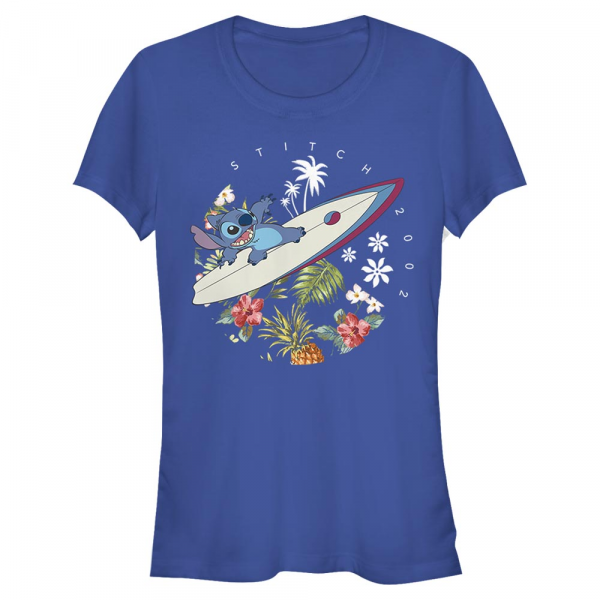 Disney - Lilo & Stitch - Lilo & Stitch Surfer Dude - Women's T-Shirt - Royal blue - Front